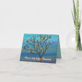 Baum des Lebens Hannukah-Karte Feiertagskarte