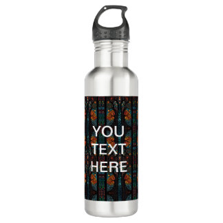 Baum des Lebens Intricate Muster spiegeln Design Edelstahlflasche