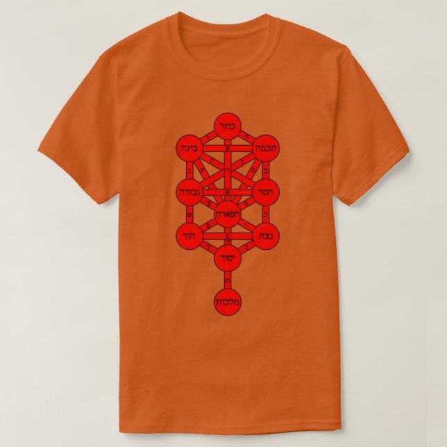 Baum des Lebens kabbalah T-Shirt (Design vorne)