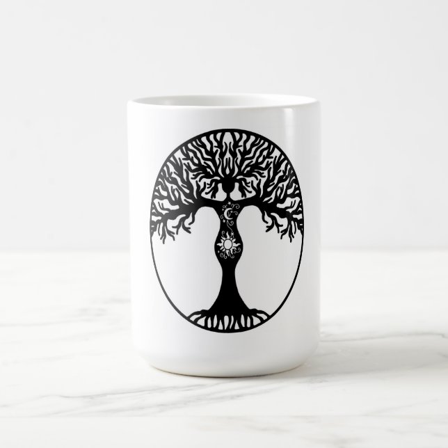 Baum des Lebens Kaffeetasse (Mittel)