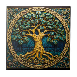 Baum des Lebens keltische Fliesendesign Fliese