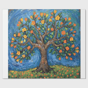 Baum des Lebens Kunstwerk, keltisch Geschenkpapier