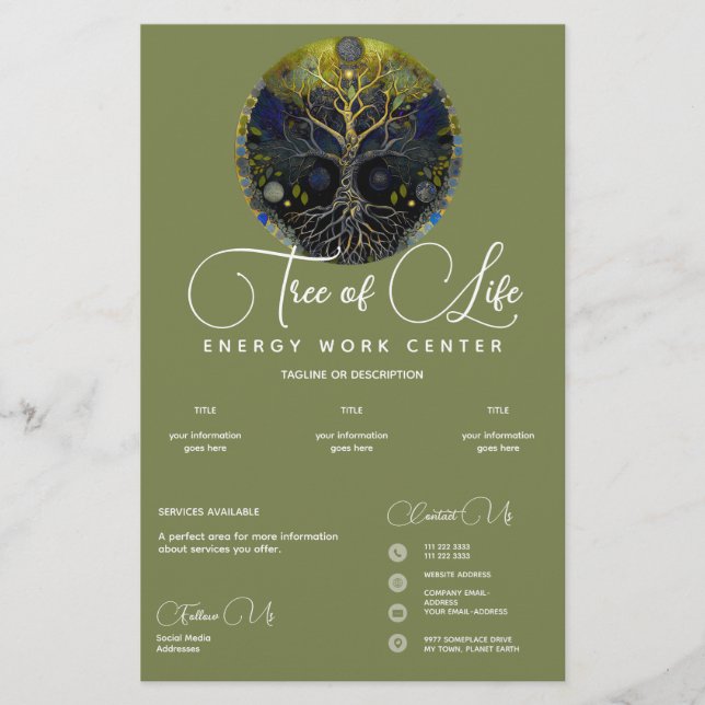 Baum des Lebens Luna Flyer (Vorne)