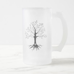 Baum des Lebens Mattglas Bierglas
