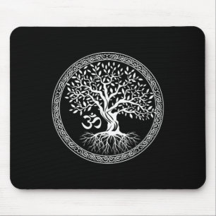 Baum des Lebens mit Om-Symbol Yoga Zen Meditation  Mousepad