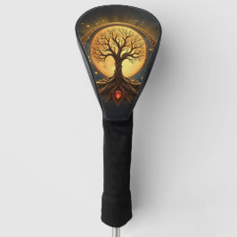 Baum des Lebens – Mondbeschienenes Erwachen Golf Headcover