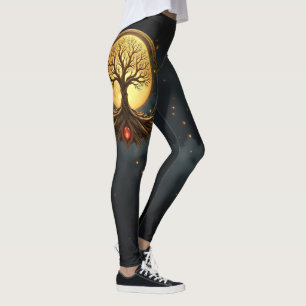 Baum des Lebens – Mondbeschienenes Erwachen Leggings