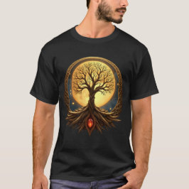 Baum des Lebens – Mondbeschienenes Erwachen T-Shirt