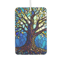 Baum des Lebens Mosaik aus zersplittertem Glas