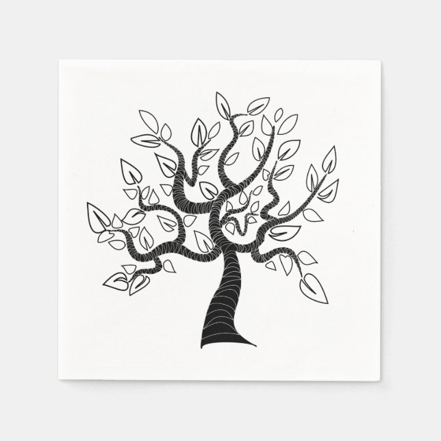 Baum des Lebens Napkins - individuell anpassbar Serviette (Vorderseite)
