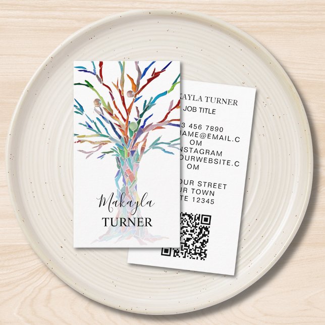 Baum des Lebens QR-Code Visitenkarte (Von Creator hochgeladen)