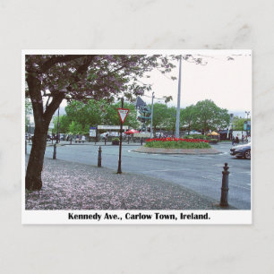 Baum des Lebens Skulptur, Carlow town Irland Postkarte