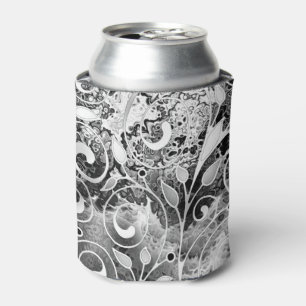 Baum des Lebens - Spiralen Blätter Grunge Stil 1 Dosenkühler