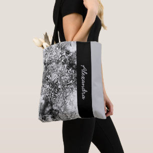 Baum des Lebens - Spiralen Blätter Grunge Stil 1 Tasche