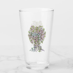 Baum des Lebens - Spiralen Blätter Obst 1 Glas