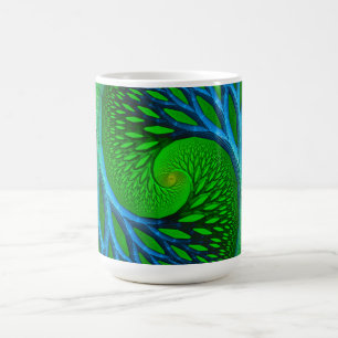 Baum des Lebens Spiralfraktal  Kaffeetasse