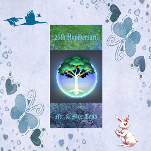 Baum des Lebens Spiritualität 25-jähriges Party Serviette