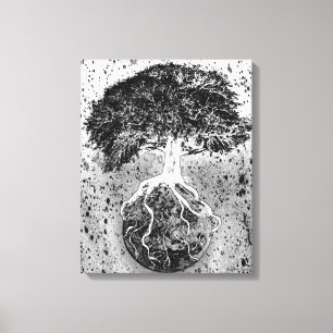 Baum des Lebens und der Erde Leinwanddruck