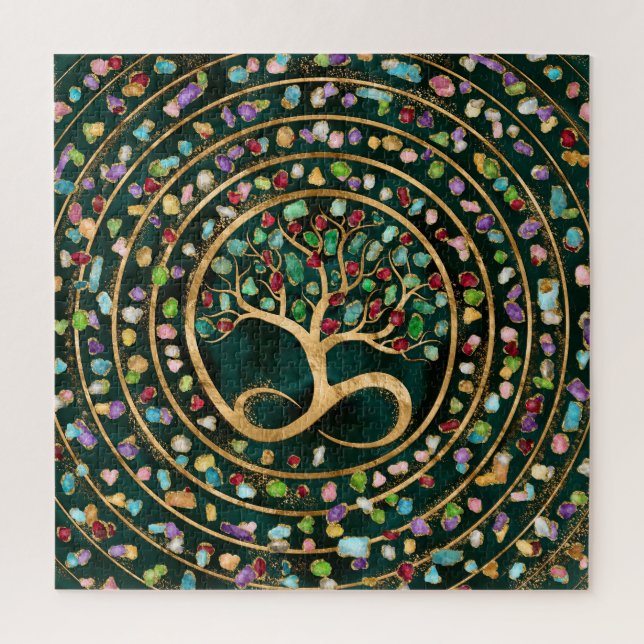 Baum des Lebens - Unendlichkeit Spirale - farbenfr (Vertikal)
