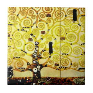 Baum des Lebens von Gustav Klimt Fliese