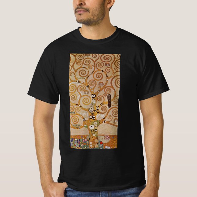 Baum des Lebens von Gustav Klimt, stilisiert Jugen T-Shirt (Vorderseite)