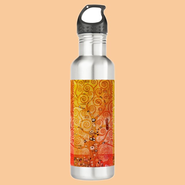Baum des Lebens - von Klimt Edelstahlflasche (Von Creator hochgeladen)