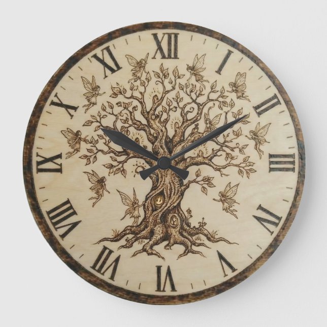 Baum des Lebens Wanduhr (Vorderseite)