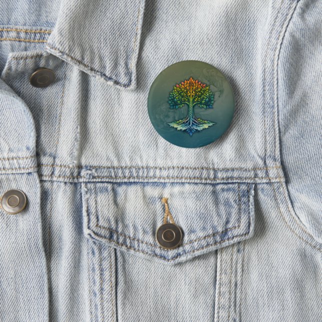Baum des Lebens - Wechselnde Dämmerung Button (Beispiel)