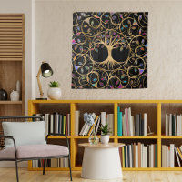 Baum des Lebens - Yggdrasil - farbenfrohe Blätter