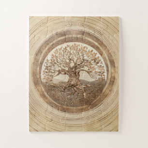 Baum des Lebens - Yggdrasil Pastel Gold