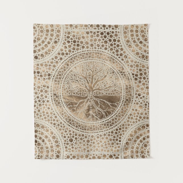 Baum des Lebens - Yggdrasil- Wandteppich (Vorderseite)