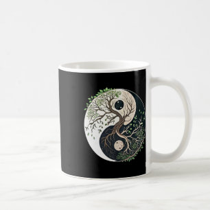 Baum des Lebens Yin Yang Yoga Natur Lanzenkunst Kaffeetasse