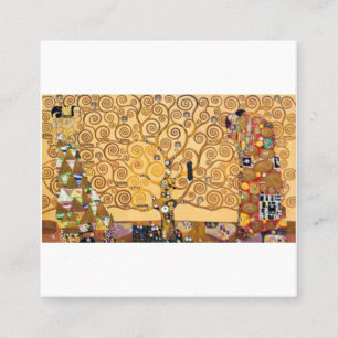 Baum des Lebensgustav Klimt Quadratische Visitenkarte