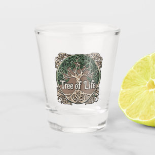 Baum des Lebenspapiers Schnapsglas