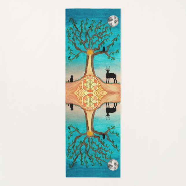 Baum des Lebenswassers Yogamatte (Vorderseite)