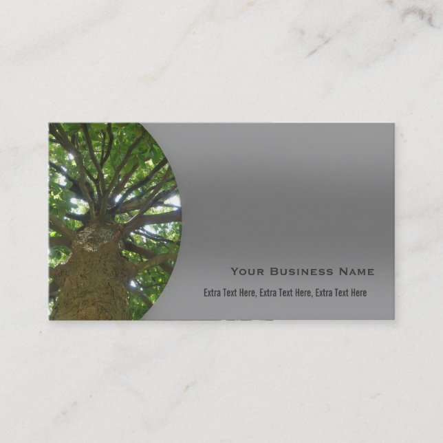 Baum-Dienstleistungsunternehmen-Karte Visitenkarte (Vorderseite)