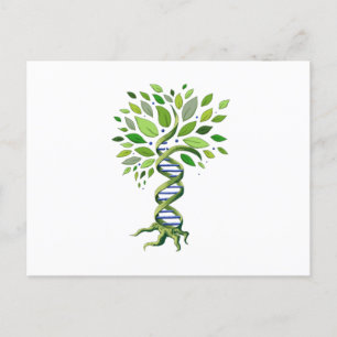 Baum DNA Genetik Biologie Umwelt Ankündigungspostkarte