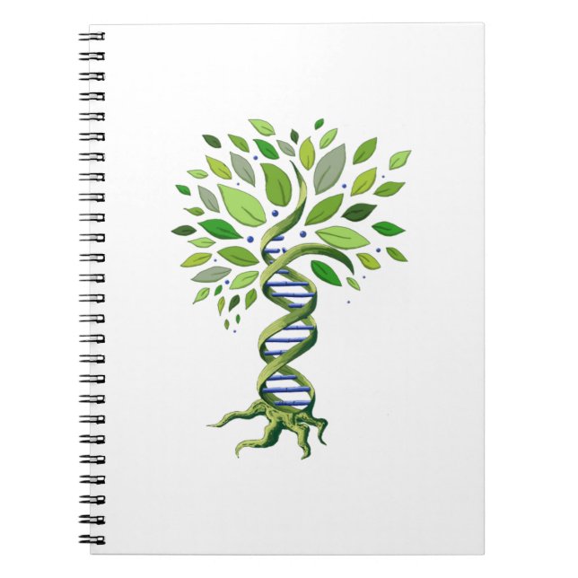 Baum DNA Genetik Biologie Umwelt Notizblock (Vorderseite)