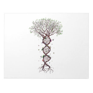 Baum DNA Genetik Biologie Umwelt Notizblock