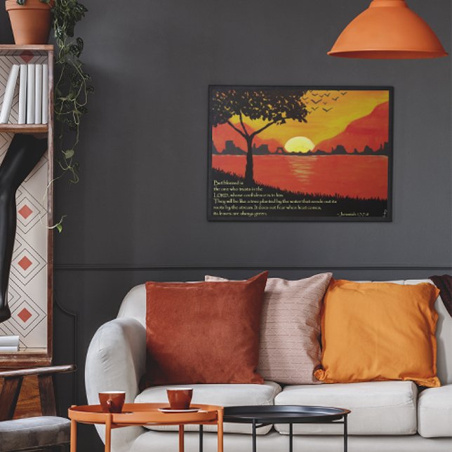 Baum durch das Wasserplakat Poster (Von Creator hochgeladen)