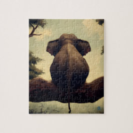 Baum Elefant - Puzzle