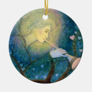 Baum-Engels-musikalisches Herz-Liebe-Weihnachten Keramik Ornament