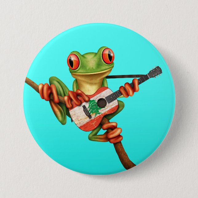 Baum-Frosch, der libanesisches Button (Vorderseite)