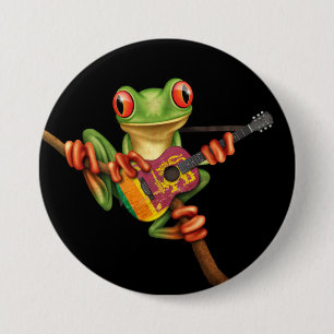 Baum-Frosch, der Sri Lanka Button