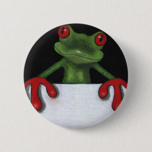 BAUM-FROSCH, DER ZEICHEN HÄLT: SIE WÄHLEN BUTTON