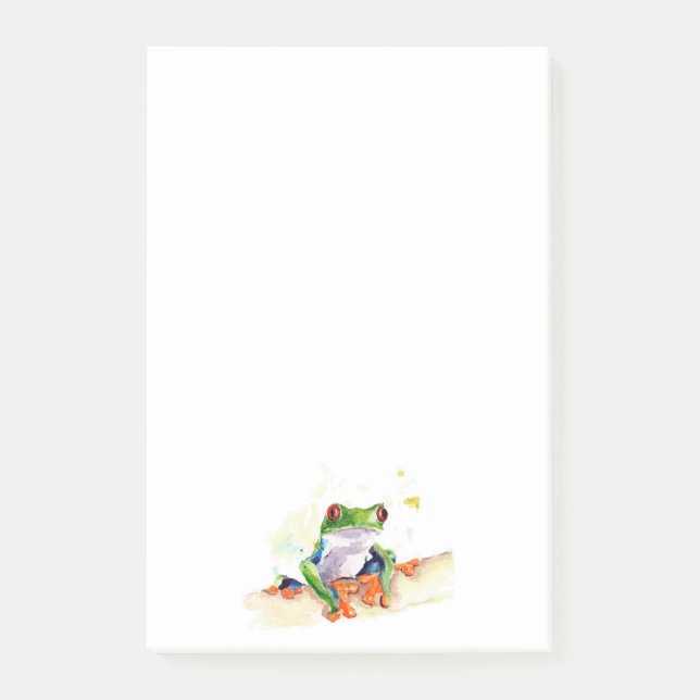 Baum-Frosch Post-it Klebezettel (Vorderseite)