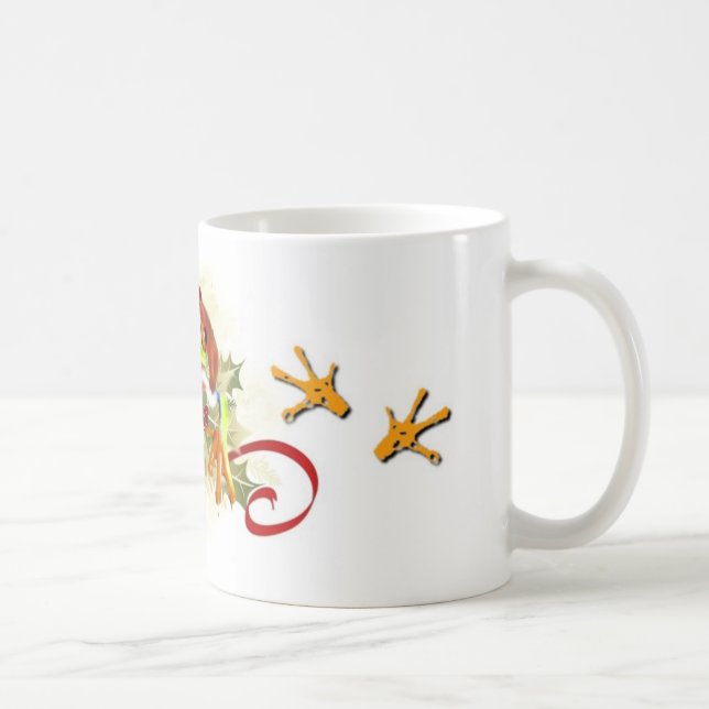 Baum-Frosch-WeihnachtsTasse Kaffeetasse (Rechts)