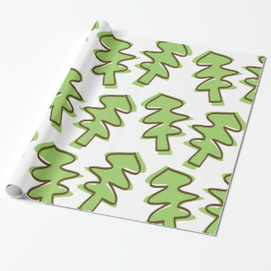Baum gemustert geschenkpapier