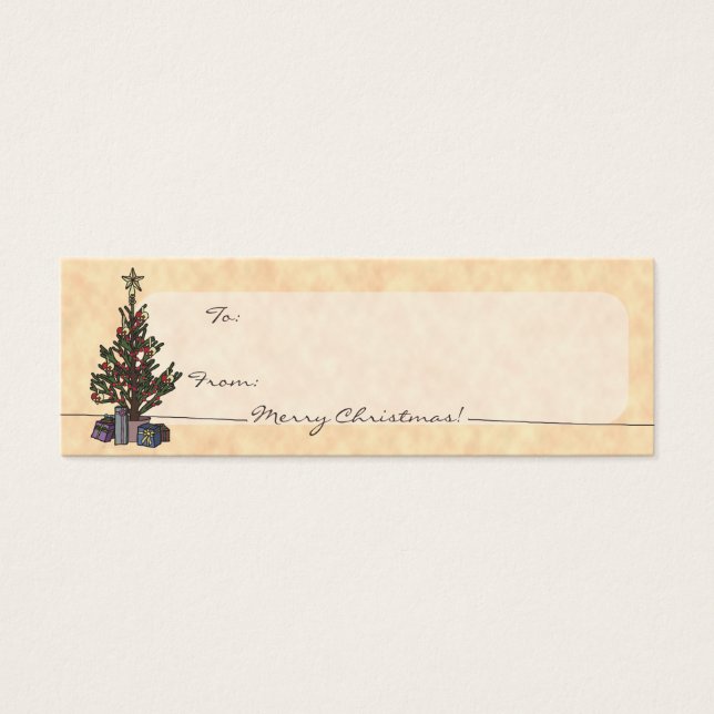Baum, Geschenketiketten (Vorderseite)