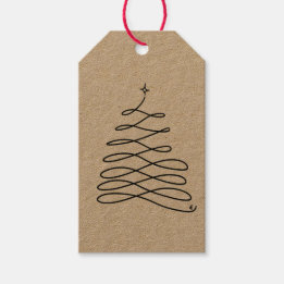 Baum-Geschenkmarke Geschenkanhänger